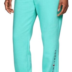 Tommy Hilfiger Men’s Aqua/Turquoise Logo Sweat Joggers